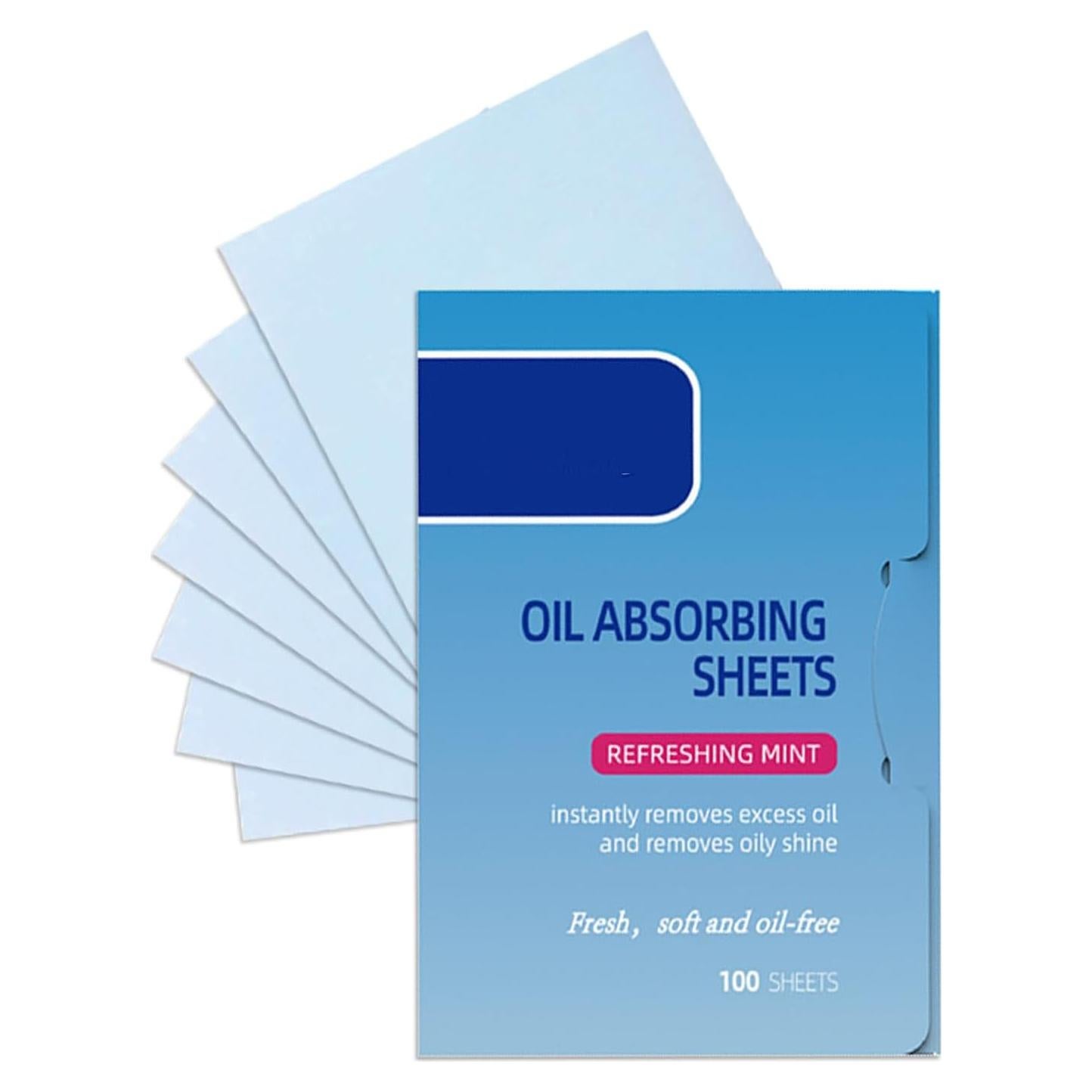 Hojas Absorbentes de Aceite Aaiffey Azul 60 Hojas Piel Grasa