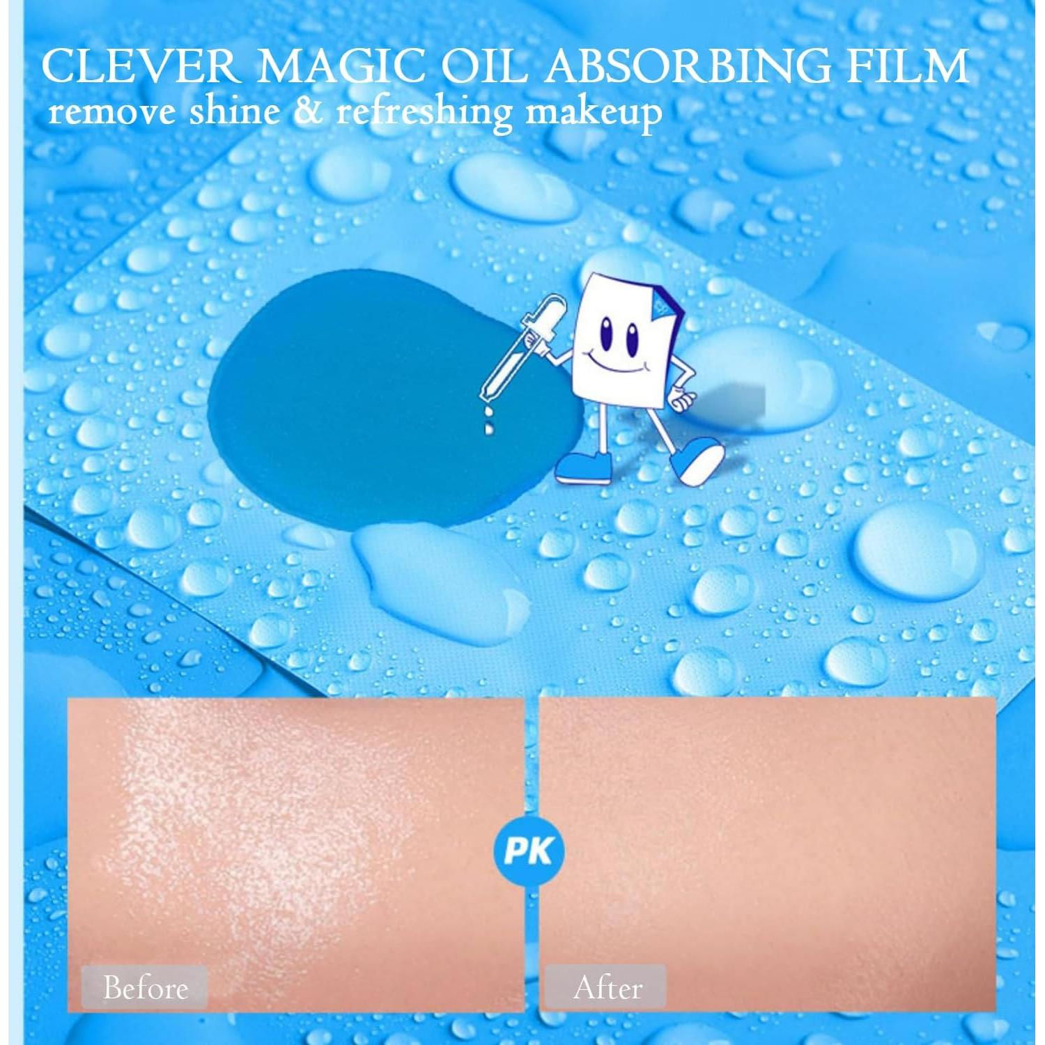 Hojas Absorbentes de Aceite Aaiffey Azul 60 Hojas Piel Grasa