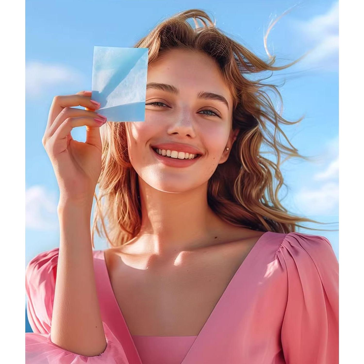 Hojas Absorbentes de Aceite Aaiffey Azul 60 Hojas Piel Grasa