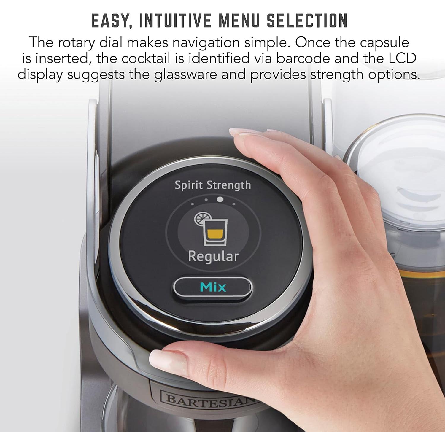 Máquina de Cócteles Bartesian Duet con 2 Botellas de Vidrio