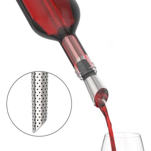 Vertedor de Vino Filtrante HOST de Acero Inoxidable 20 cm