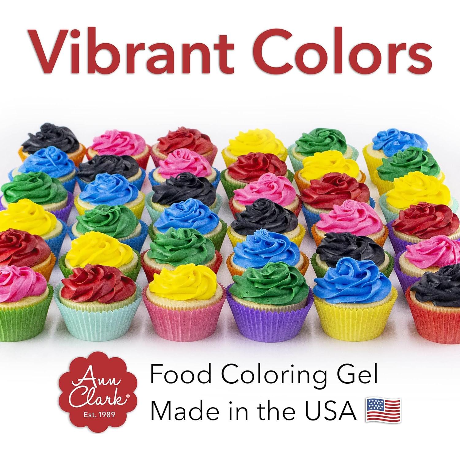 Colorante Alimentario en Gel Ann Clark 20 g - 6 Colores Vibrantes