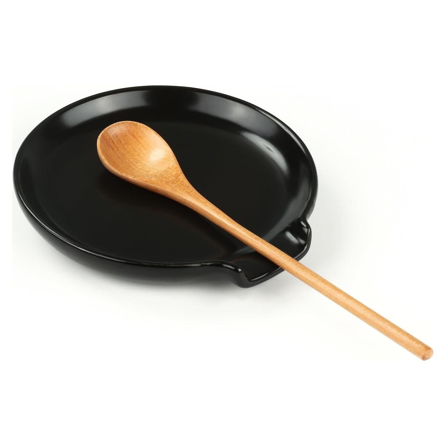 Soporte para Cucharas de Cerámica Lfpkixise 14.5 cm Negro