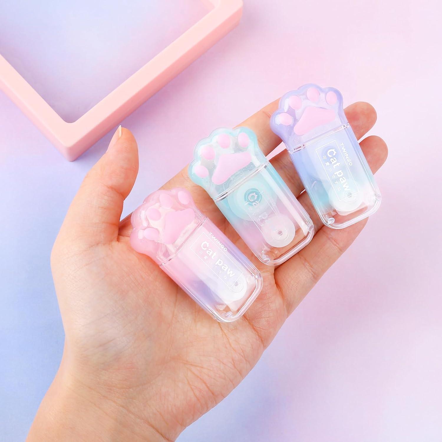 Paquete de 3 Cintas Correctoras Kogcmeetl Patita de Gato 5mm