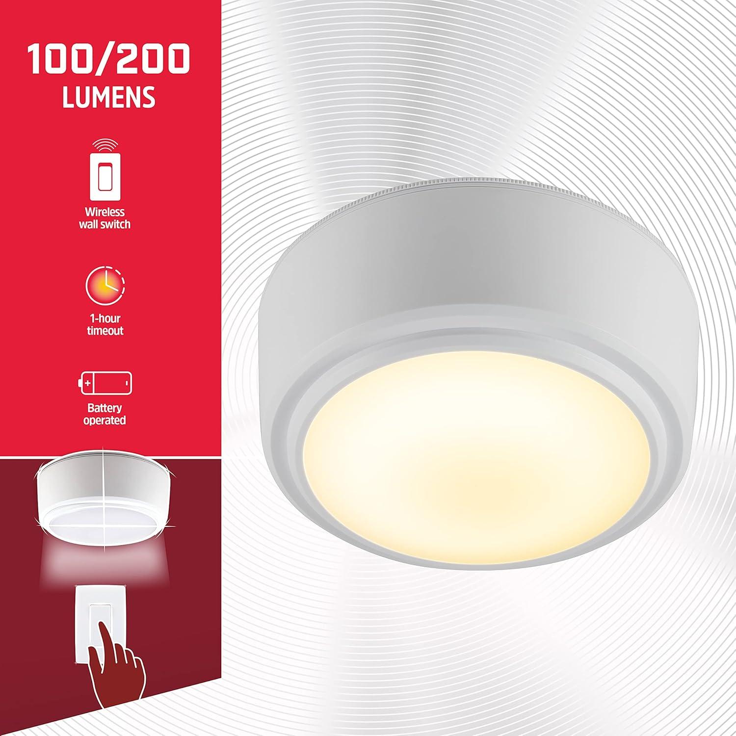 Luz de Techo LED Energizer 200 Lúmenes Control Remoto
