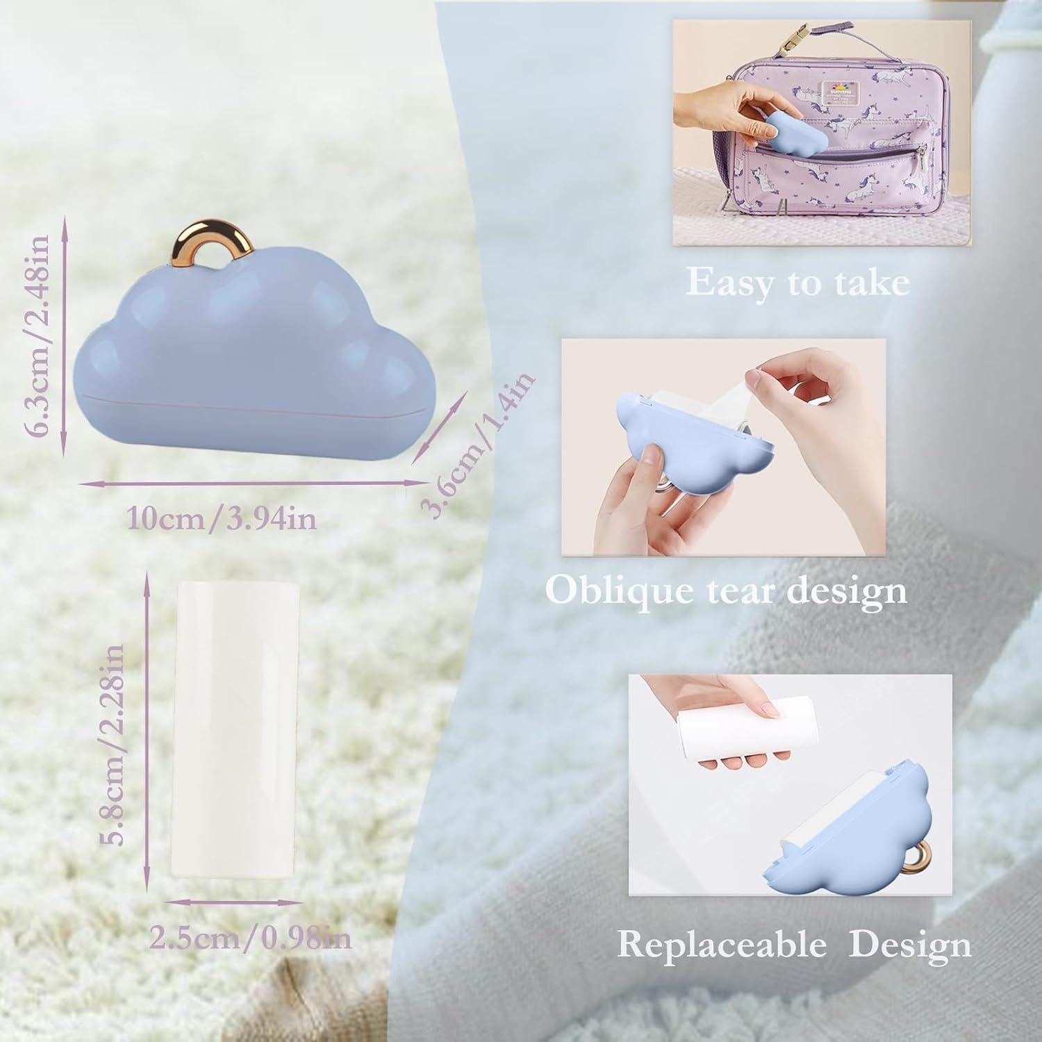 Rodillo de Pelusa Reutilizable LUCKLOCK Azul 210 Hojas