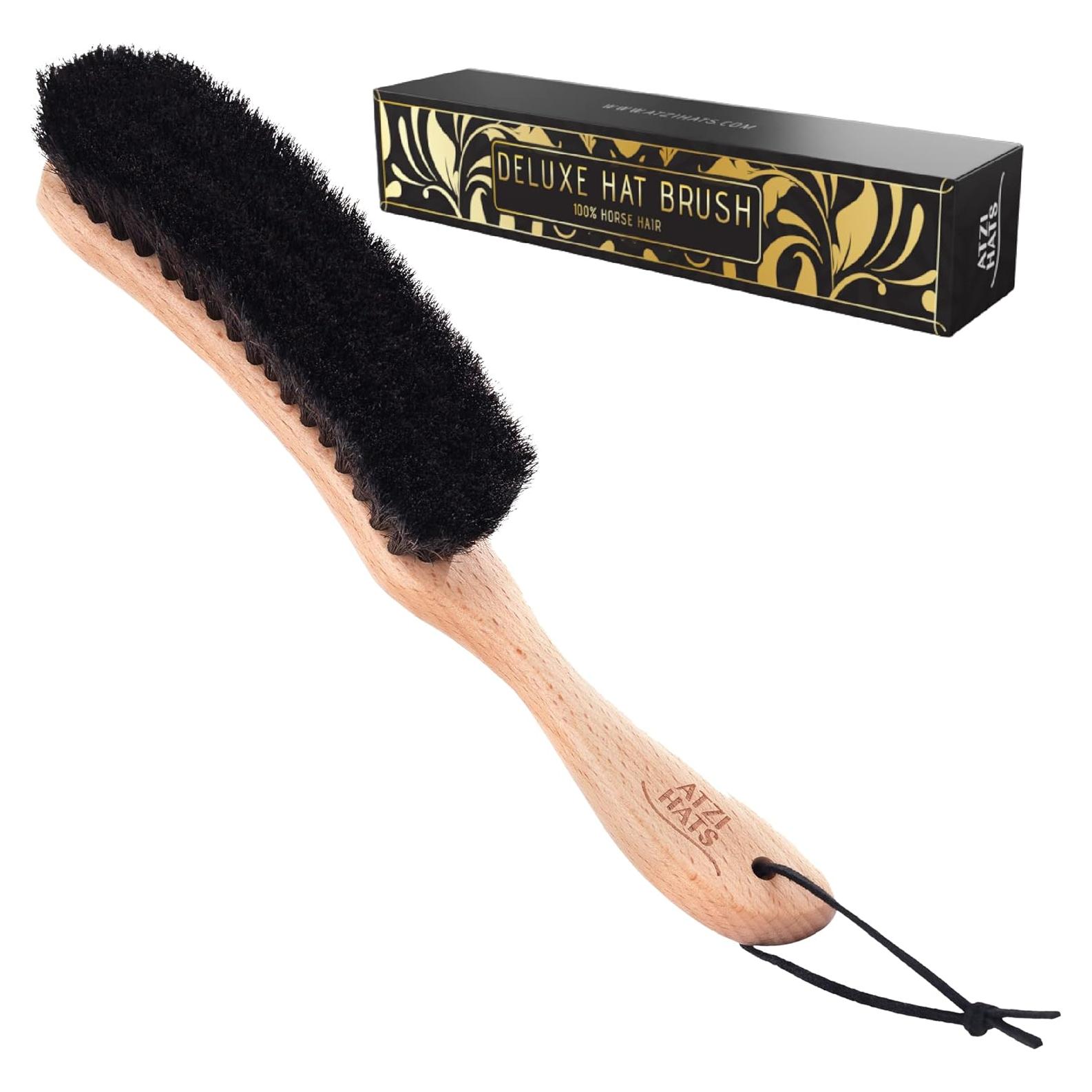 Cepillo para Sombreros Atzi Hats - Cerdas de Caballo 100% - 26.67 cm