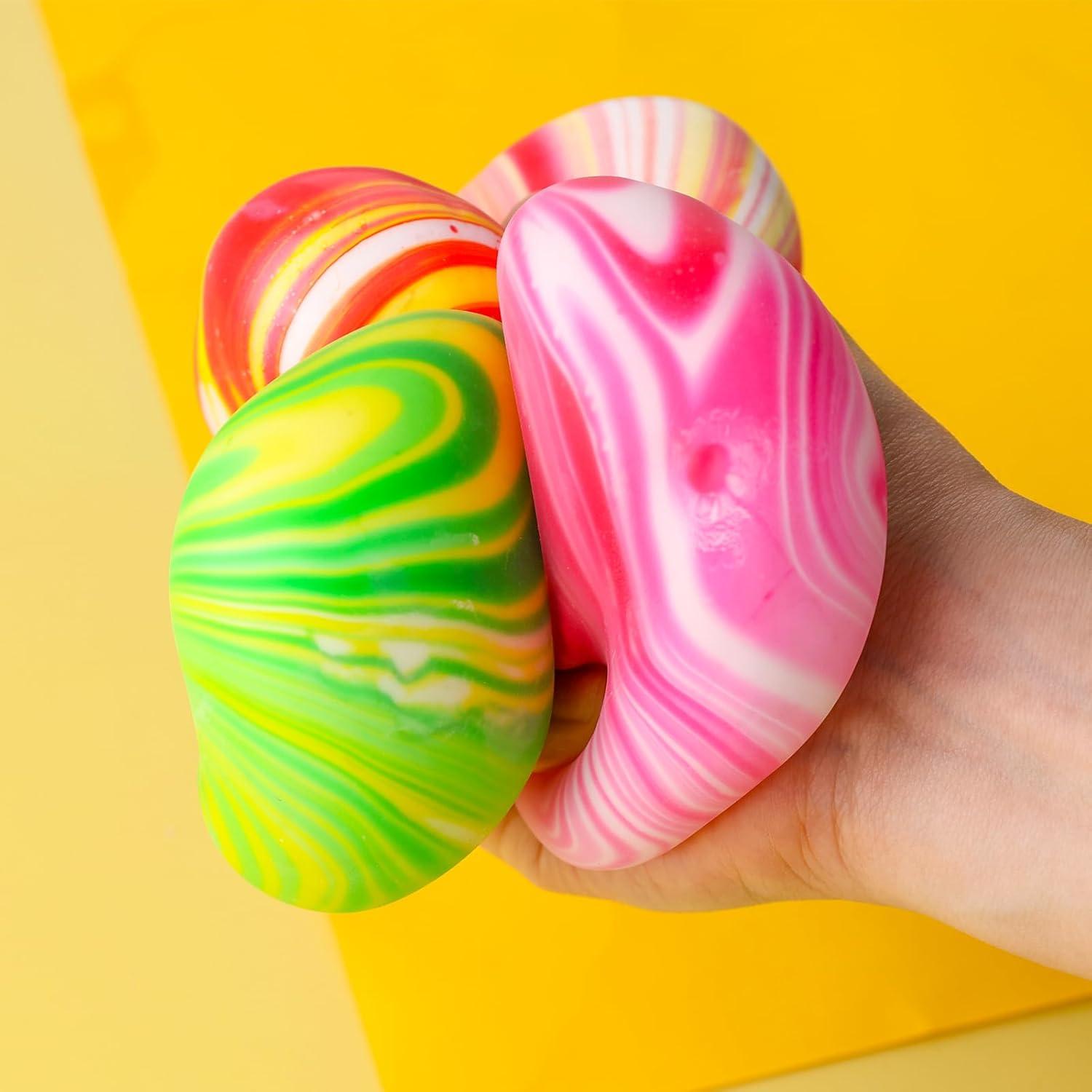 Pelota Antiestrés Elástica LovesTown, 3 Piezas Colores Asortidos