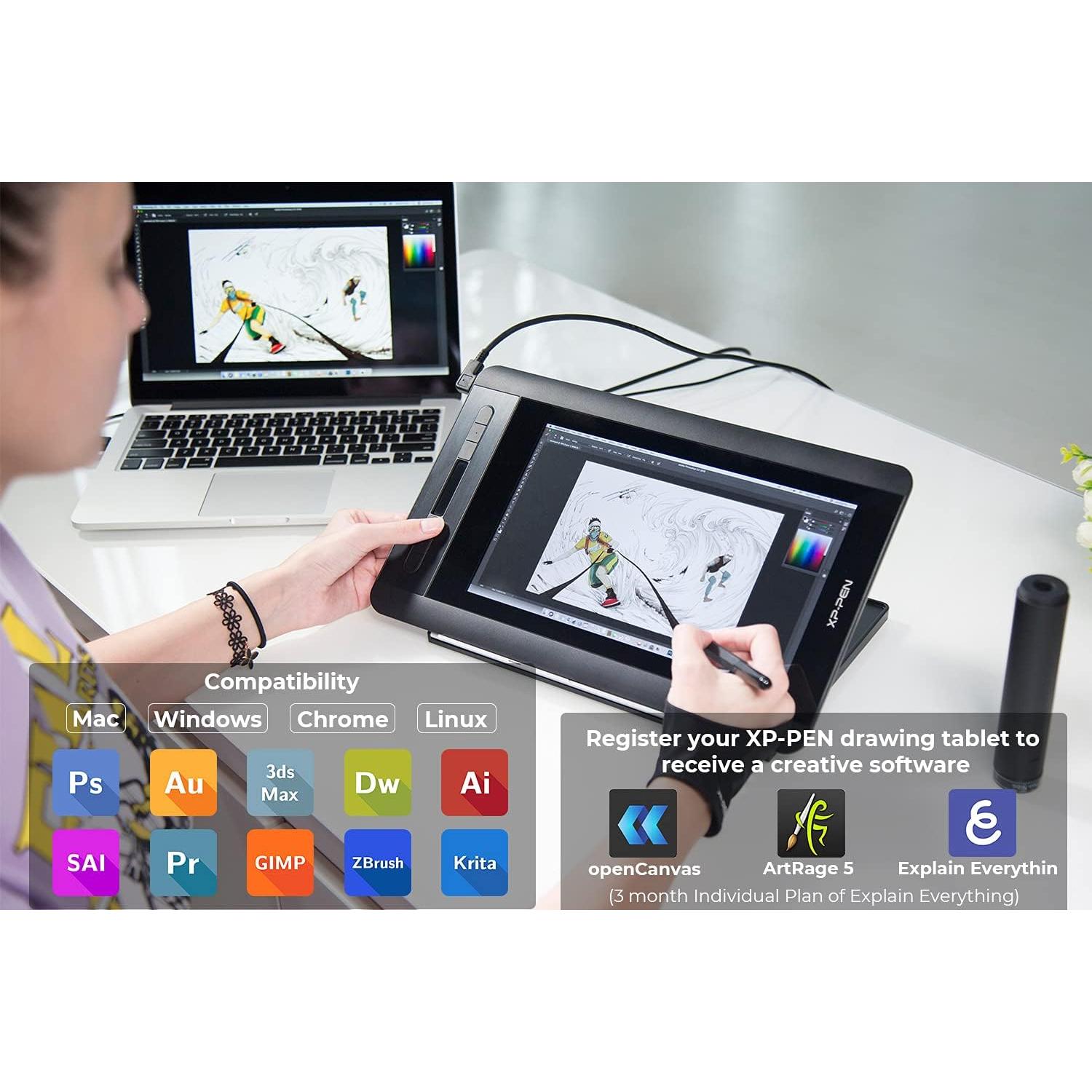 XP-PEN Artist 12 Tableta de Dibujo 11.6" FHD 8192 Niveles