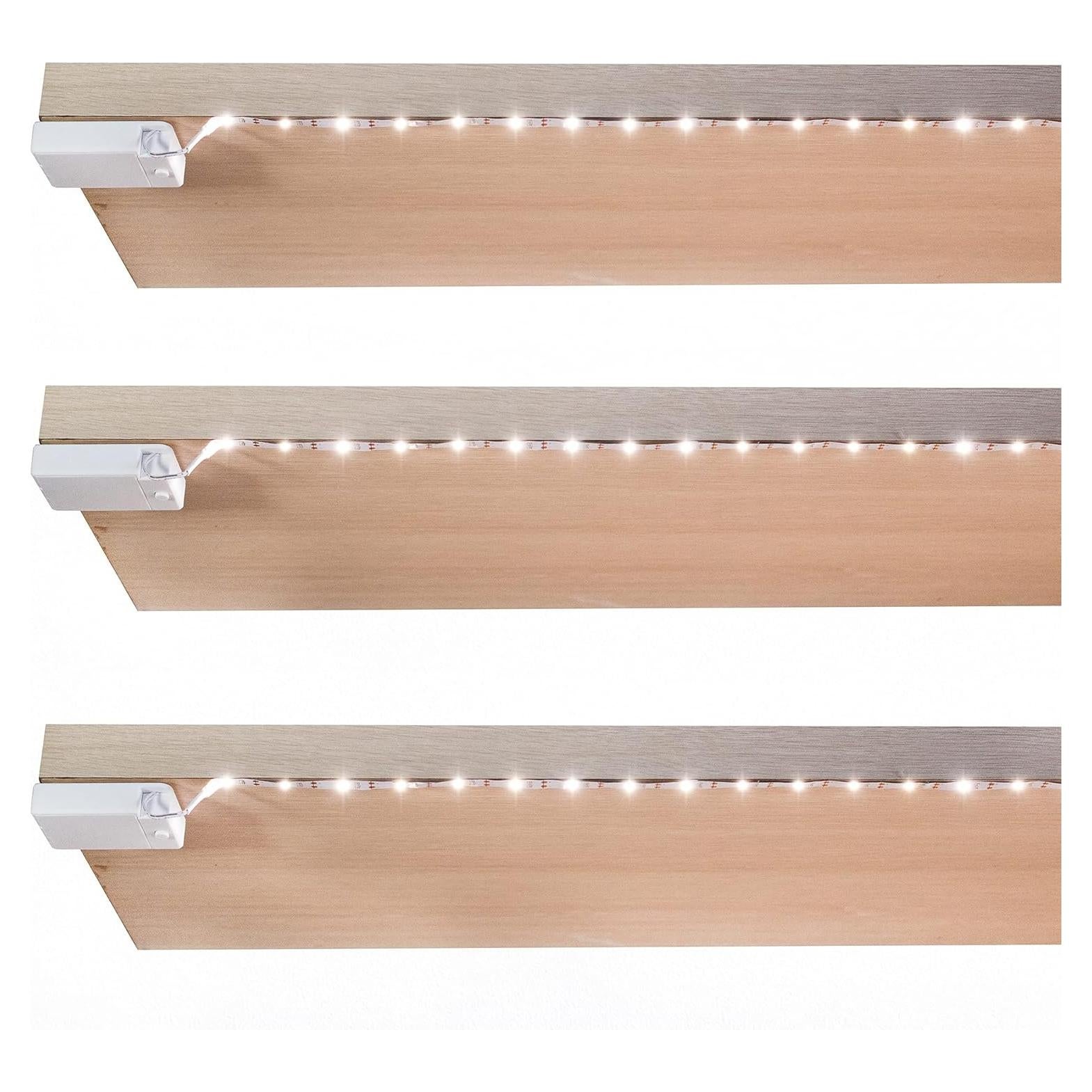 Luces de tira LED BestLuz 1.01m 3 paquetes blanco neutro 4000K