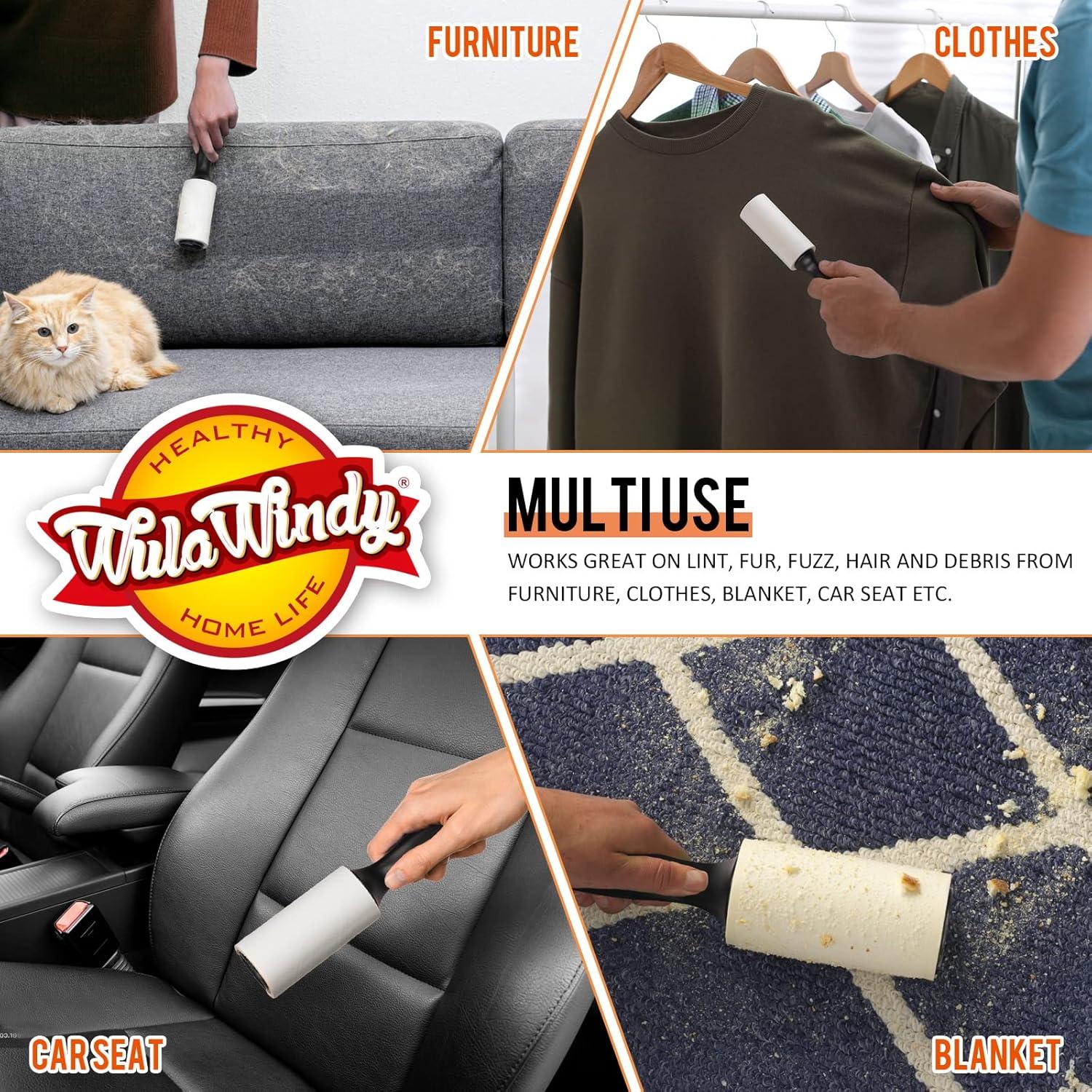 Rodillo para Pelusa WulaWindy - 240 Hojas, 2 Paquetes