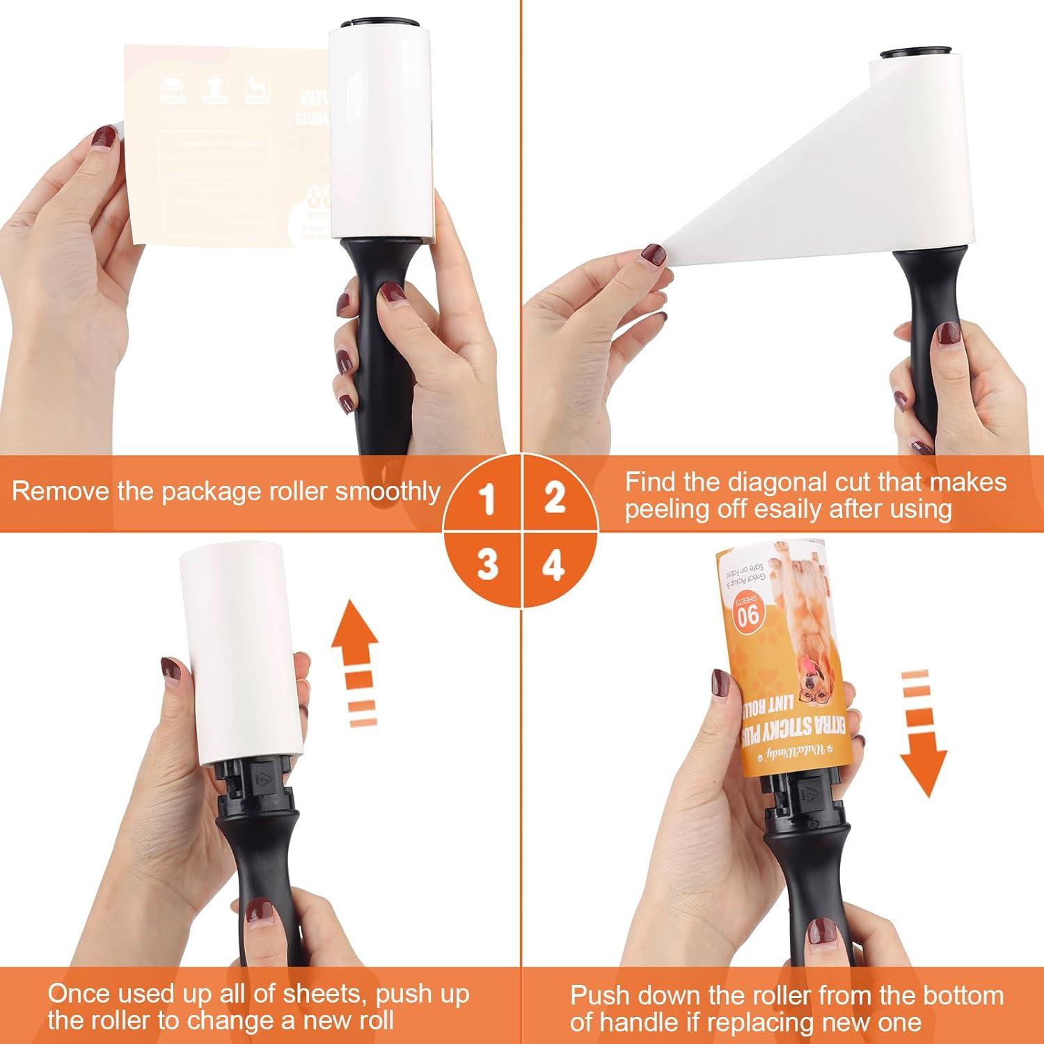 Rodillo para Pelusa WulaWindy - 240 Hojas, 2 Paquetes