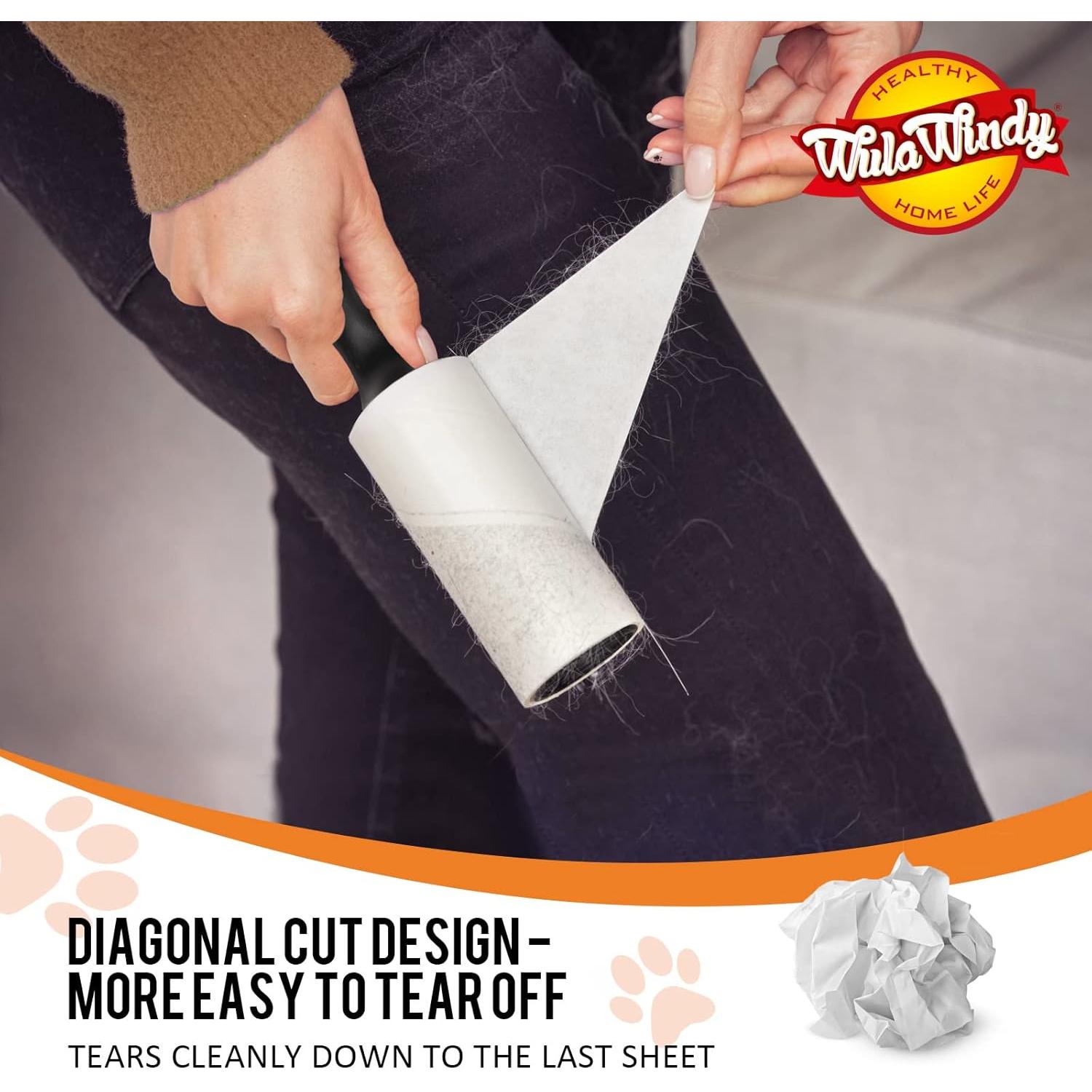 Rodillo para Pelusa WulaWindy - 240 Hojas, 2 Paquetes