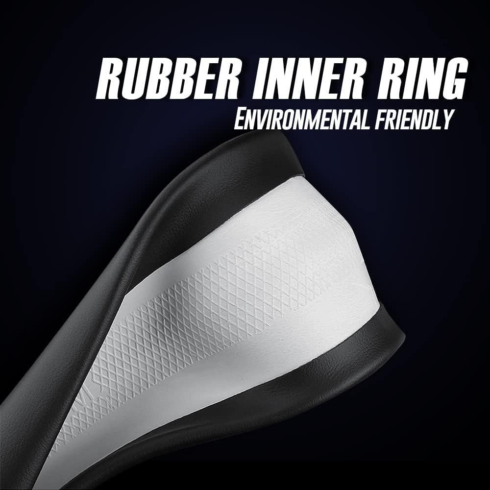 Cubierta de Volante de Cuero Nappa LKWLIKEI 37-38.5 cm Negra