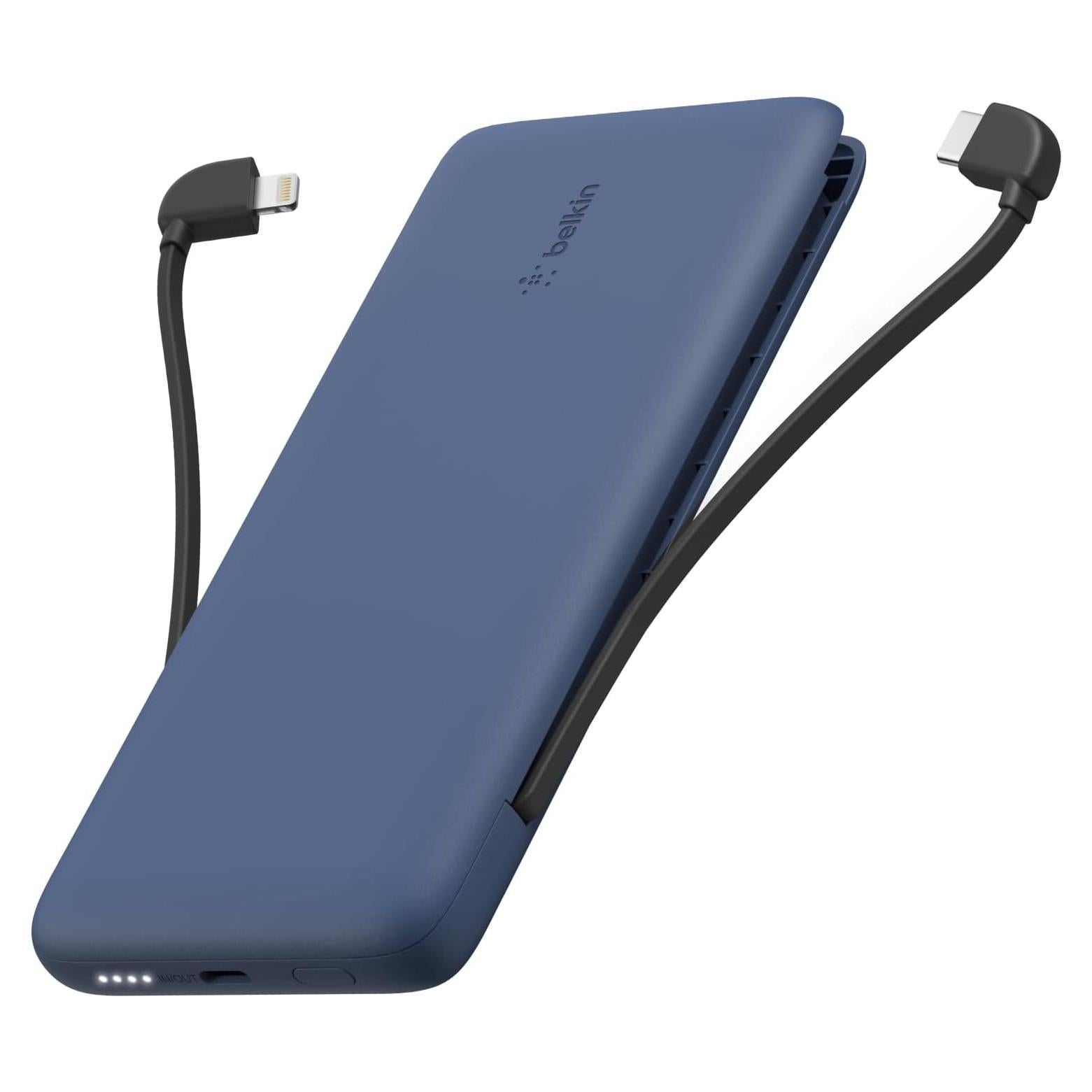 Cargador Portátil Belkin 10,000mAh 23W USB-C y Lightning