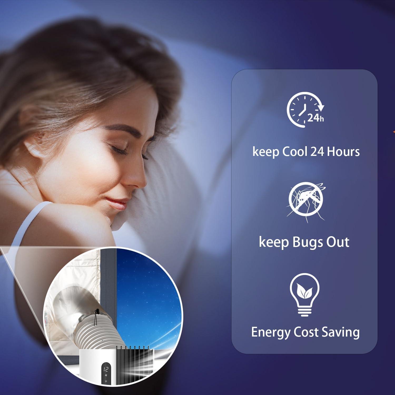 Kit de Ventilación para Aire Acondicionado Portátil CHICHIBEBE 10x162.56cm