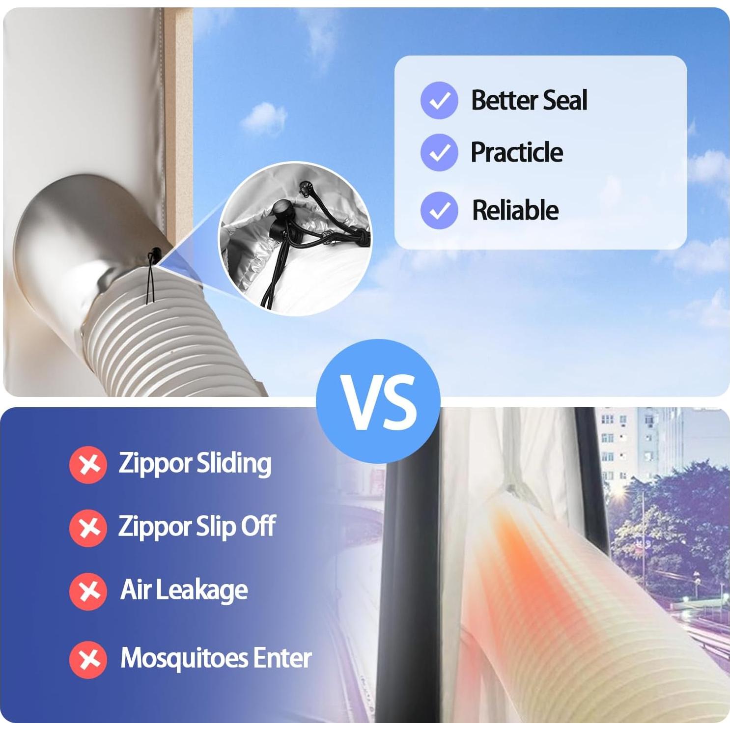 Kit de Ventilación para Aire Acondicionado Portátil CHICHIBEBE 10x162.56cm