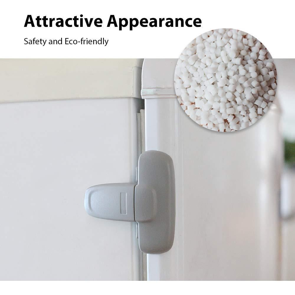 Cerradura de Refrigerador Eudemon para Niños Gris - Fácil Instalación