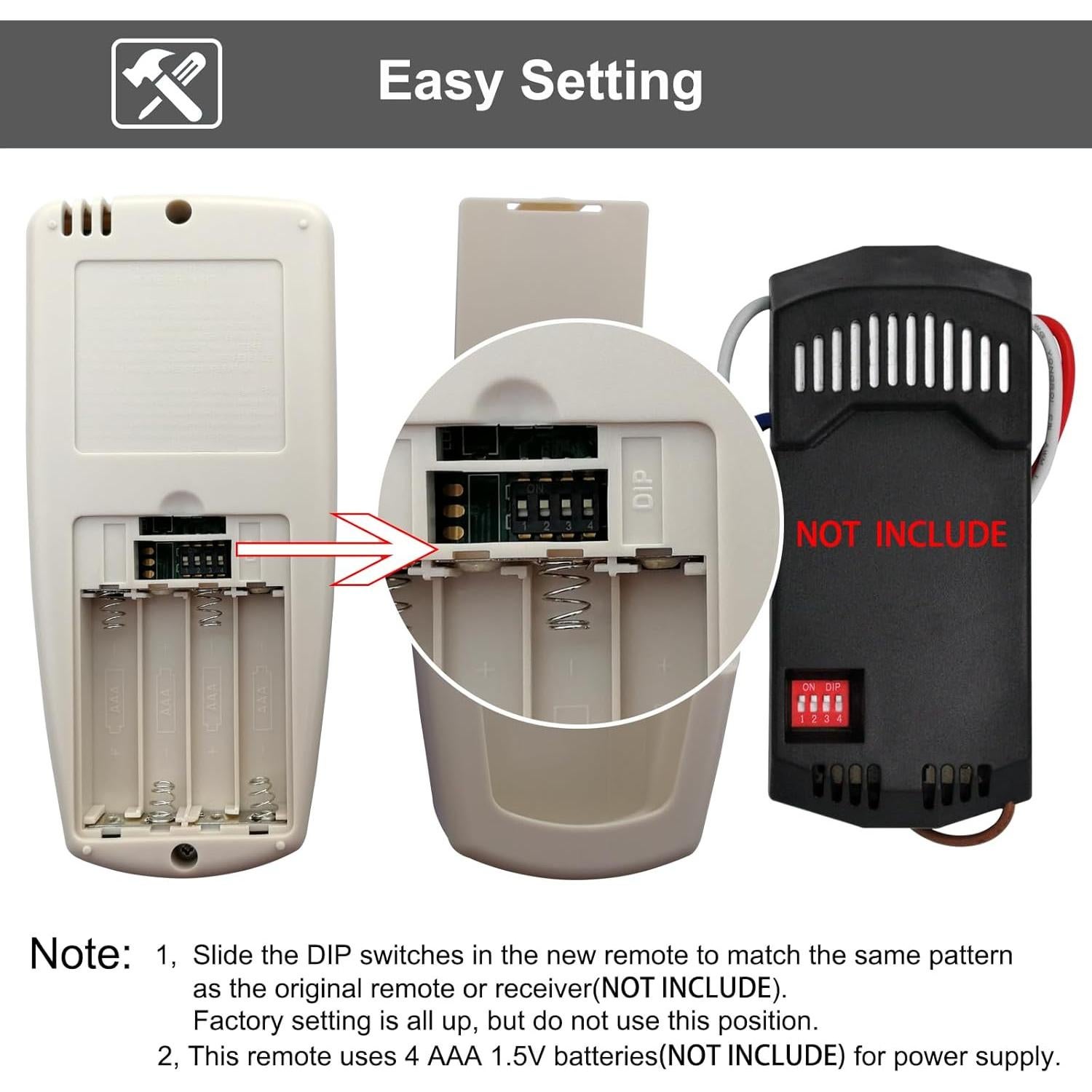 Control Remoto CENMING FAN-9T para Ventilador de Techo con Temporizador