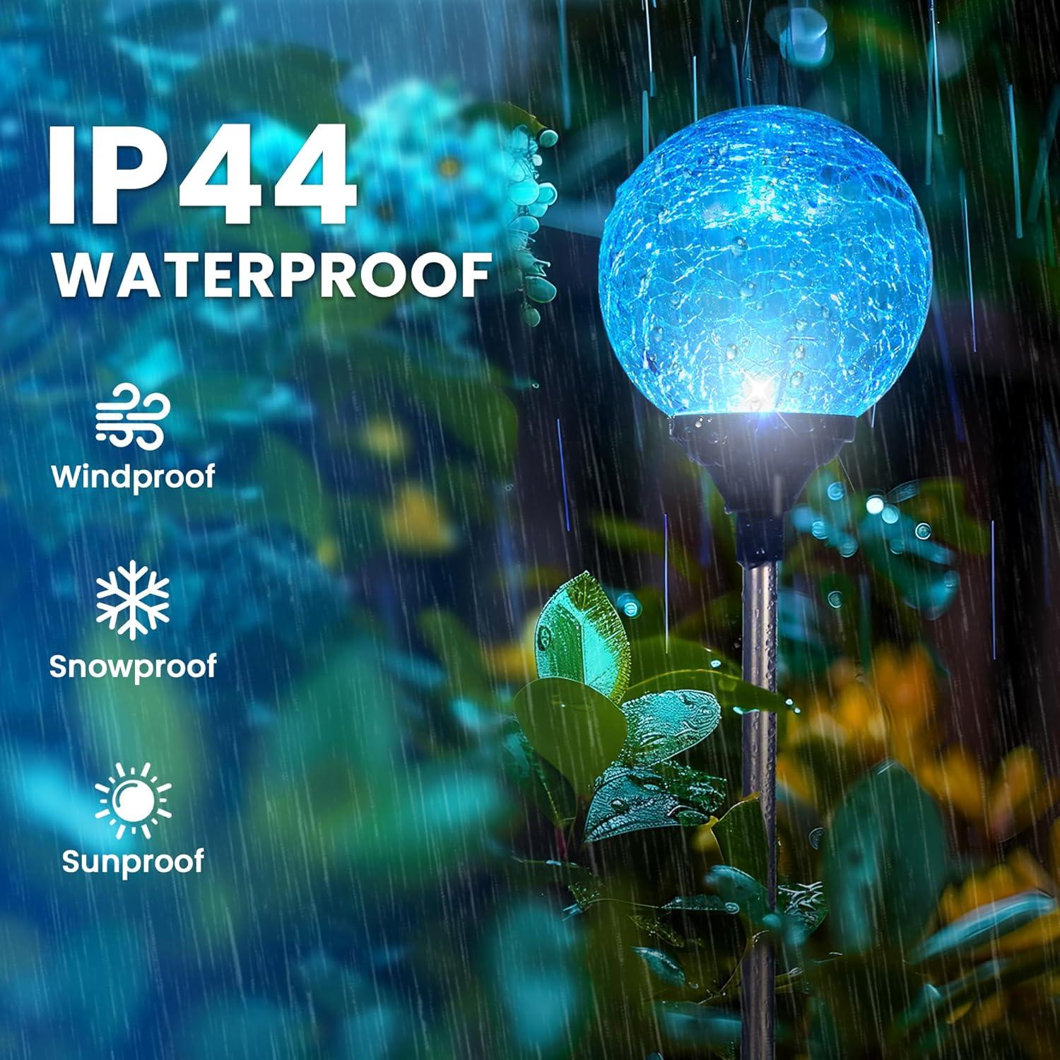 Luces de Jardín Solares GIGALUMI Paquete de 3 Multicolor