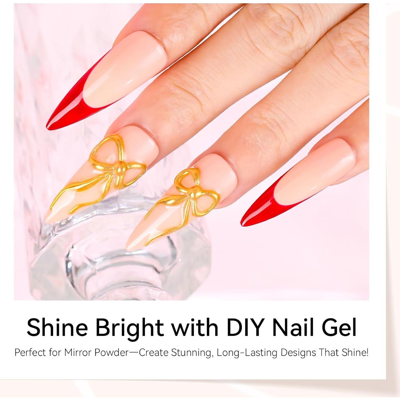 Gel de Uñas 3D Makartt 15g Transparente para Arte de Uñas