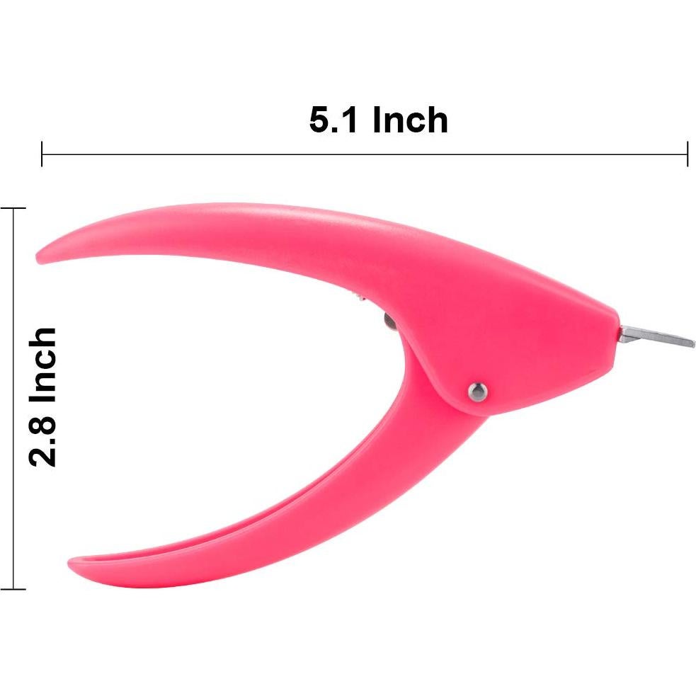 Cortador de Uñas Acrílicas Belleboost Rosa con Cuchilla Inoxidable