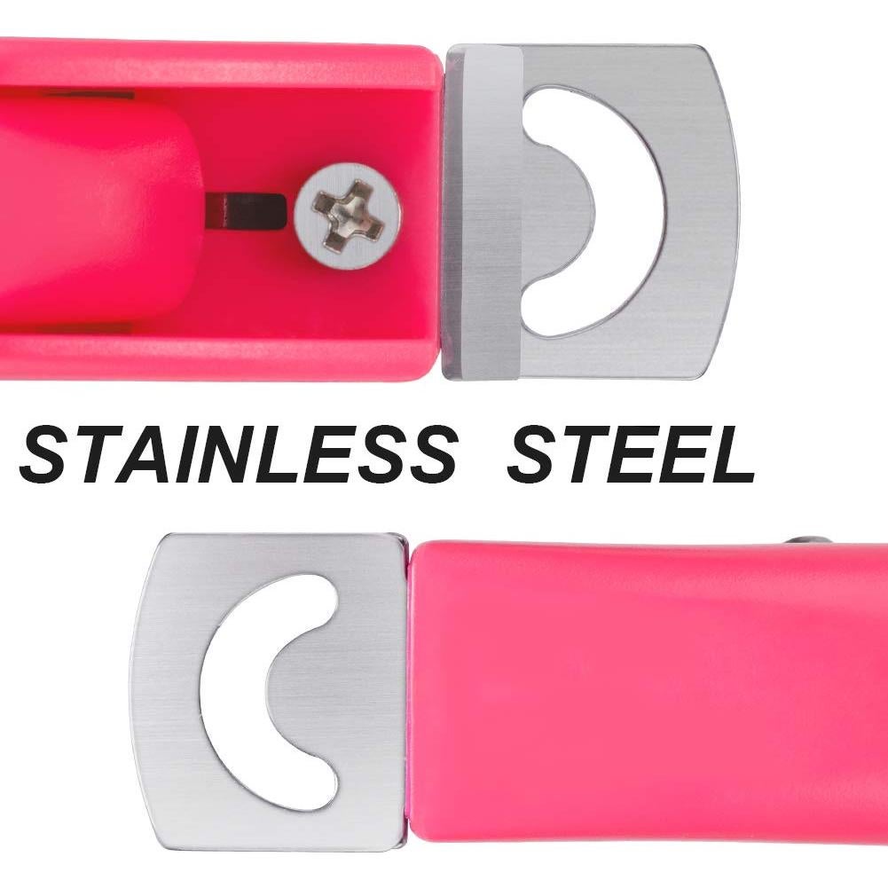 Cortador de Uñas Acrílicas Belleboost Rosa con Cuchilla Inoxidable