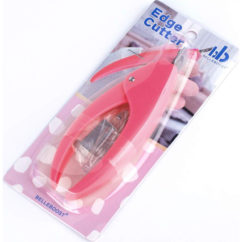 Cortador de Uñas Acrílicas Belleboost Rosa con Cuchilla Inoxidable