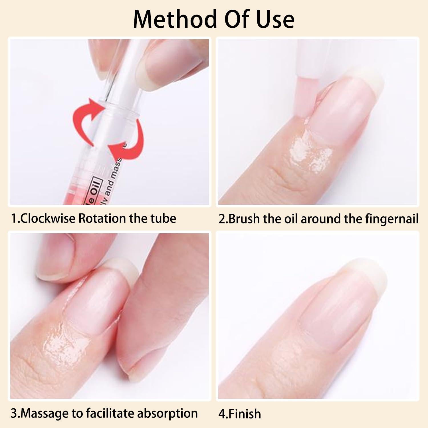 Bolígrafo Aceite Cutículas SULLMAR 28PCS Hidratante Uñas