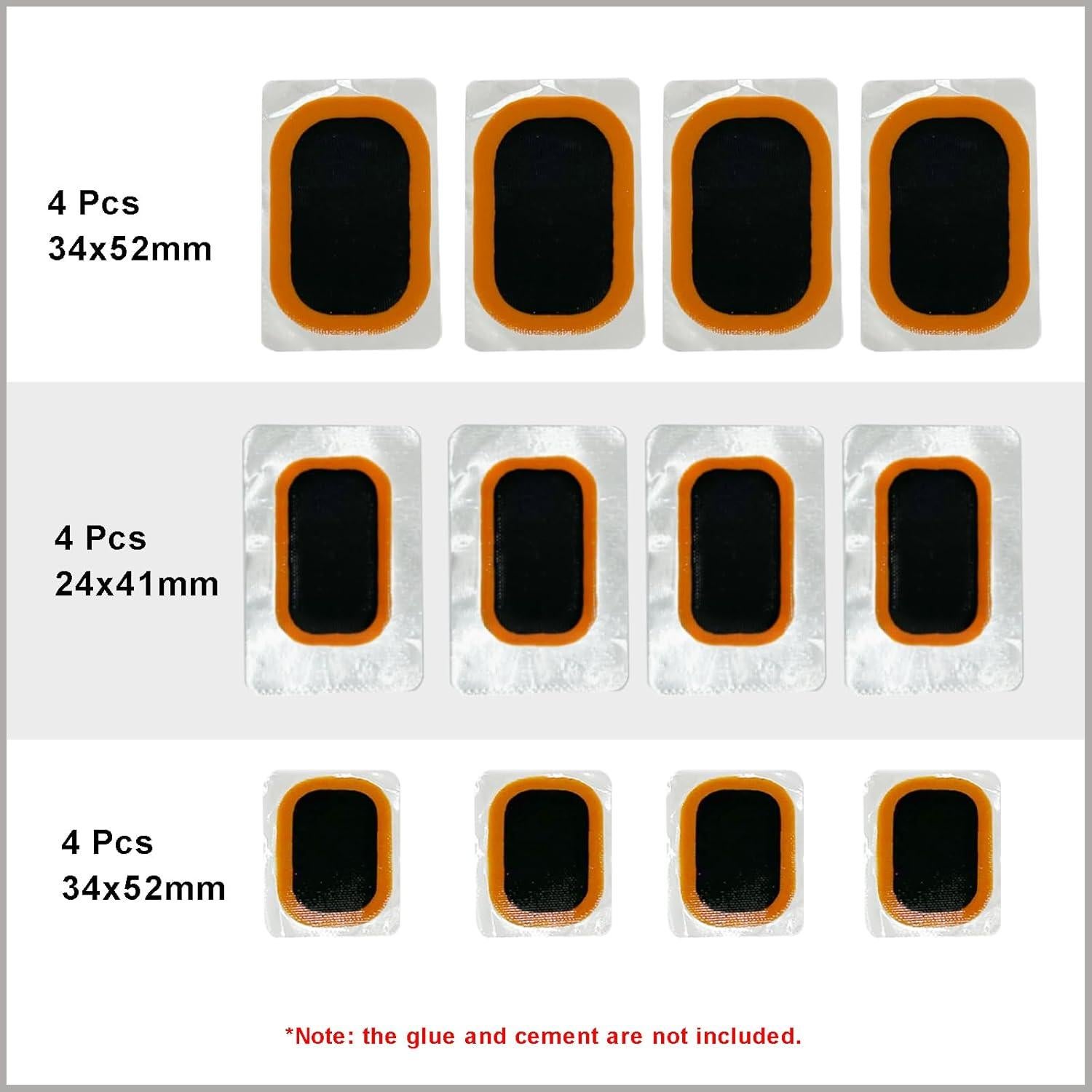 Kit de Parcheo PAX 12 Pcs para Neumáticos Bicicleta y Moto