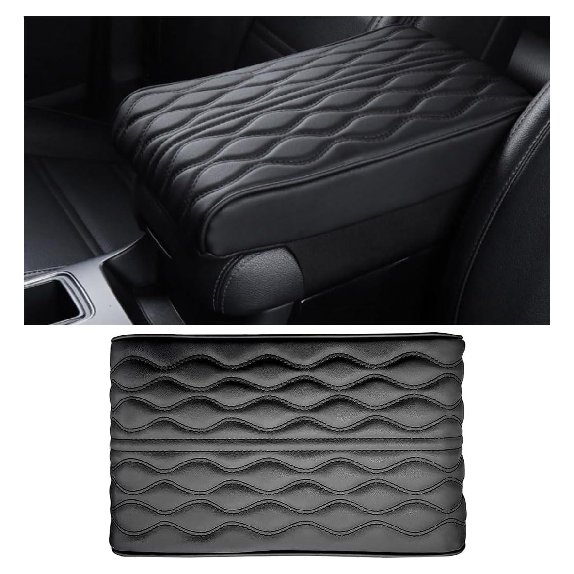 Almohadilla Reposabrazos Ziciner para Coche Negro 32x21.5cm