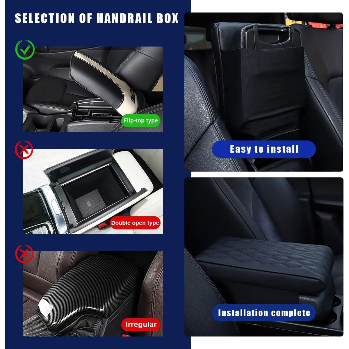 Almohadilla Reposabrazos Ziciner para Coche Negro 32x21.5cm