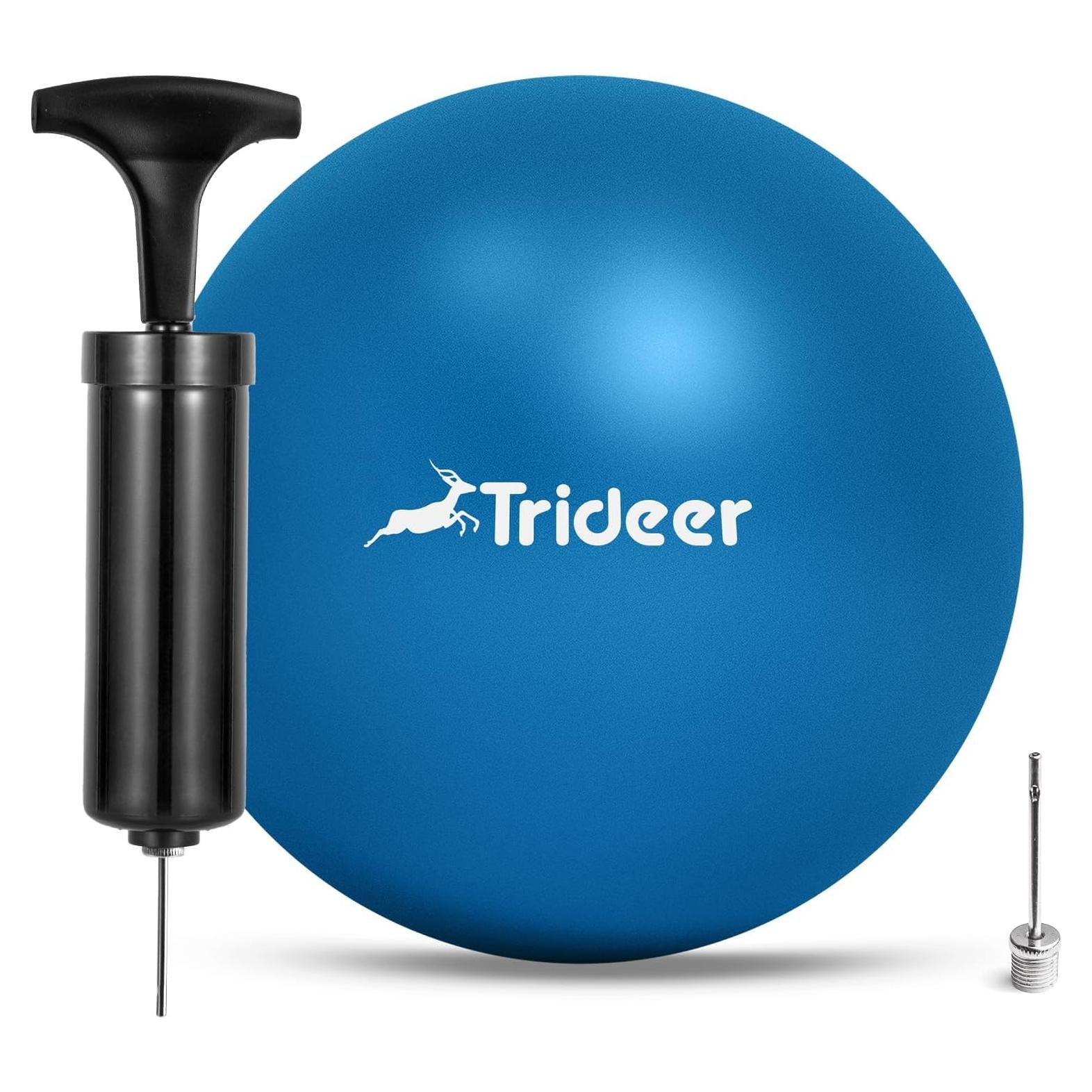Bola de Pilates Trideer 17.78 cm Azul con Bomba y Antiburst