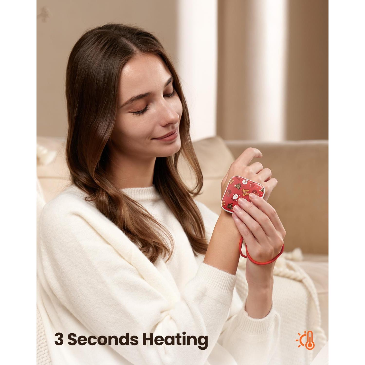 Calentador de Manos Recargable Gaiatop Doble Cara con Linterna