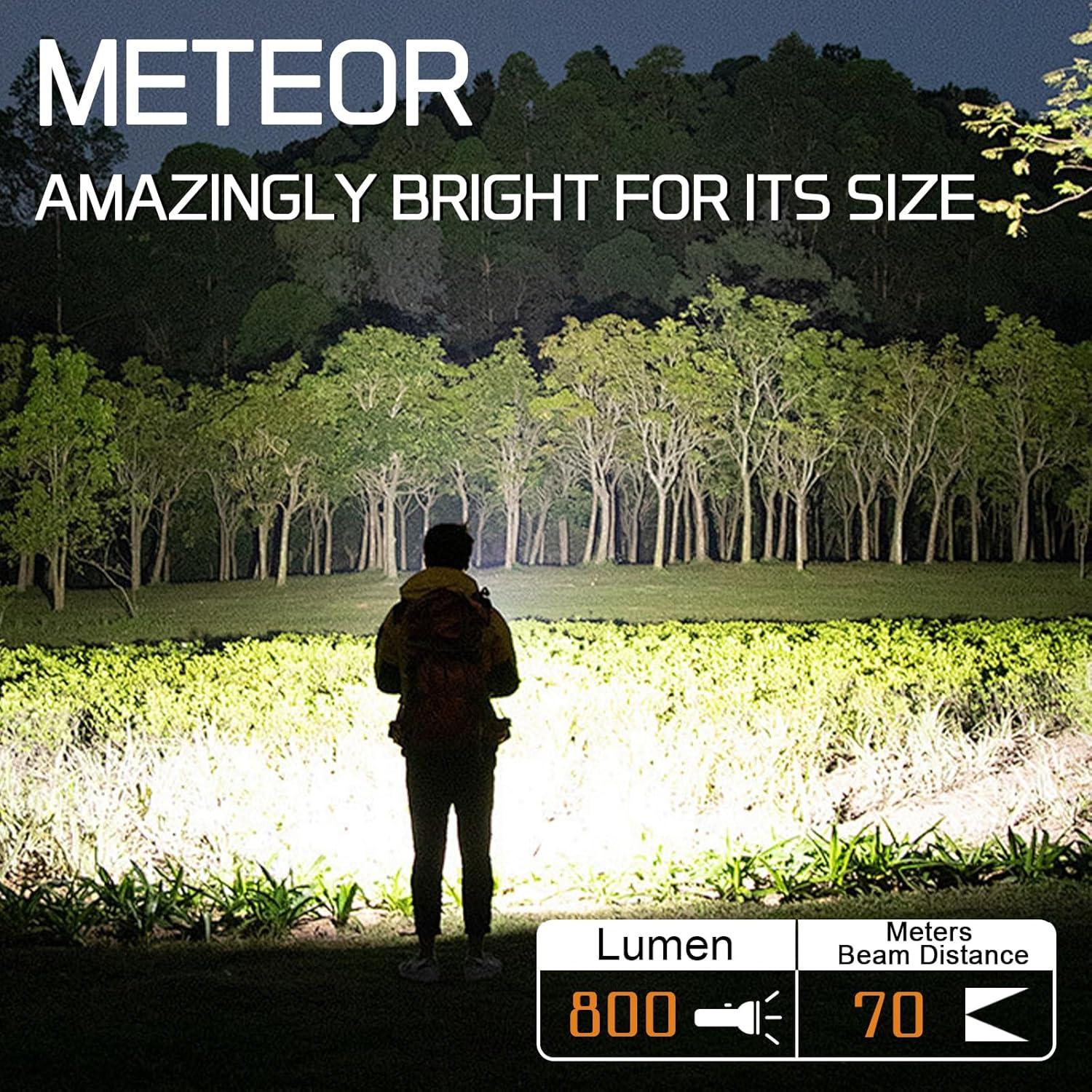 Linterna Mini Recargable JECKLAMP Meteor 800 Lúmenes IP68