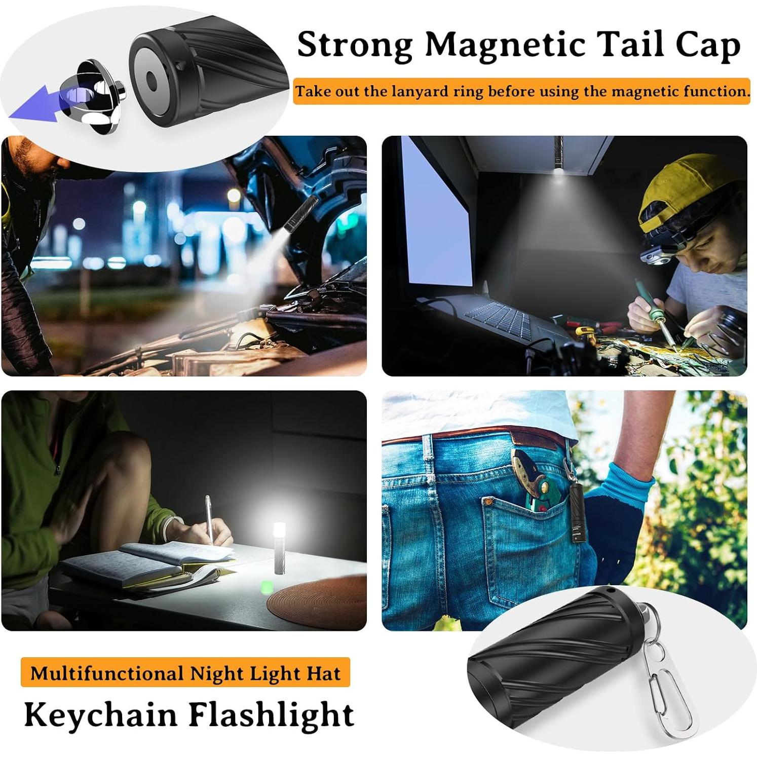 Linterna Mini Recargable JECKLAMP Meteor 800 Lúmenes IP68