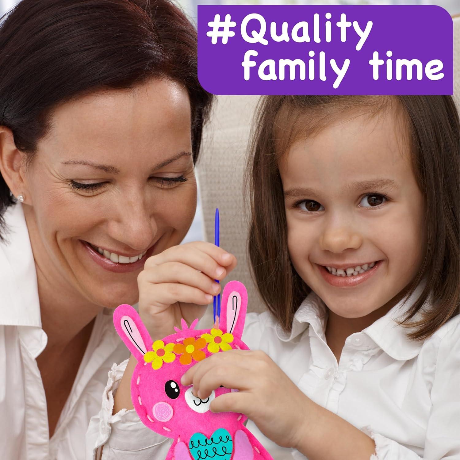 Kit de Costura EZCRA para Niños 8 en 1 - Manualidades Creativas