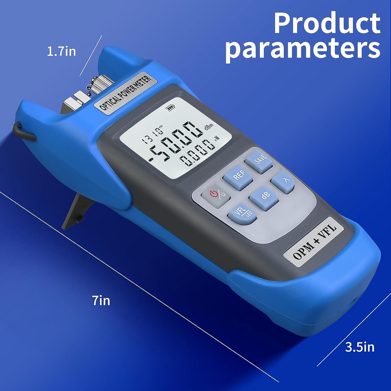 Medidor de Potencia Óptica Recargable Sumchan OPM-VFL15KM 15km