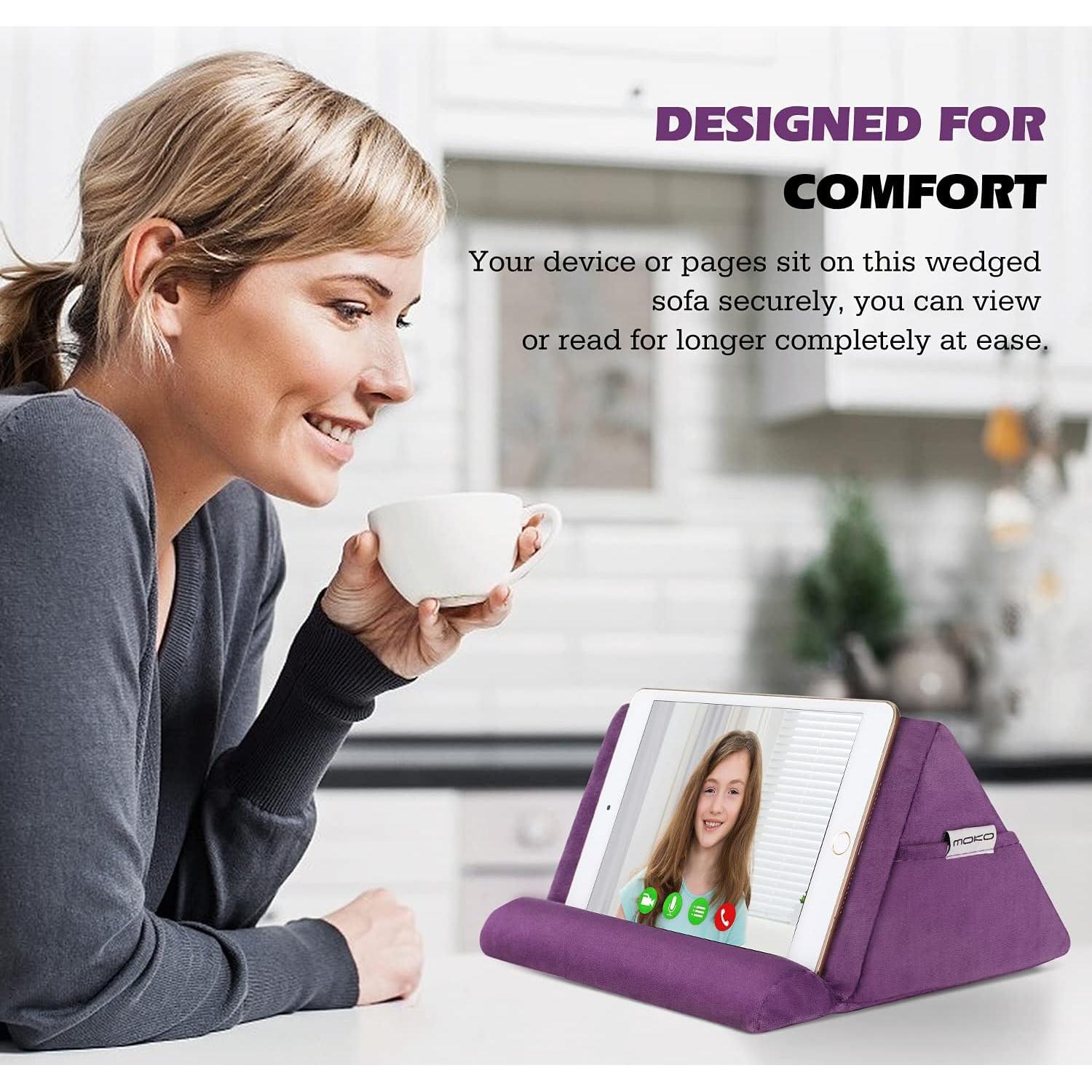 Soporte de almohada para tablet MoKo - Compatible hasta 27.94 cm