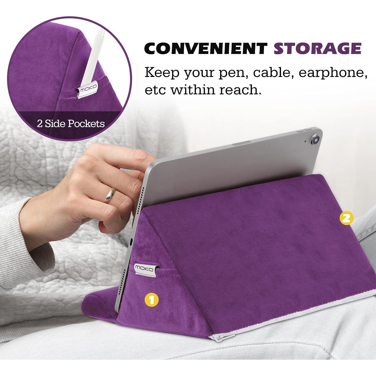 Soporte de almohada para tablet MoKo - Compatible hasta 27.94 cm