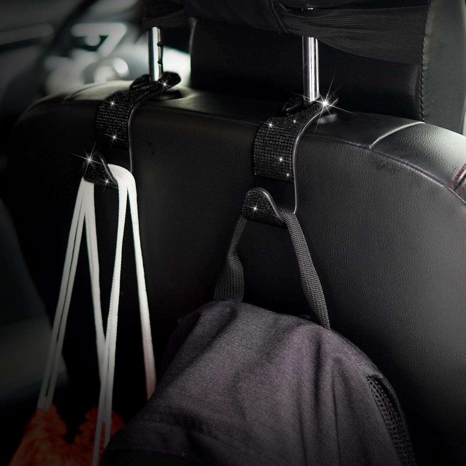 Gancho de bolso para coche Genérico Bling - 4 unidades, Negro