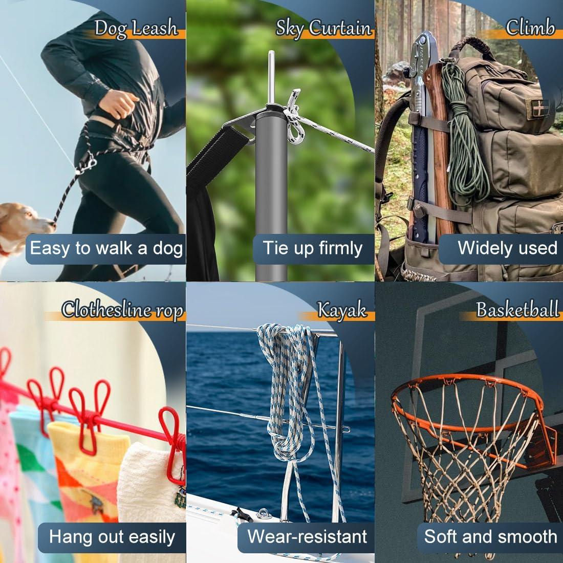 Cuerda de Nylon y Poliéster 30.48 m SMART&CASUAL Negra