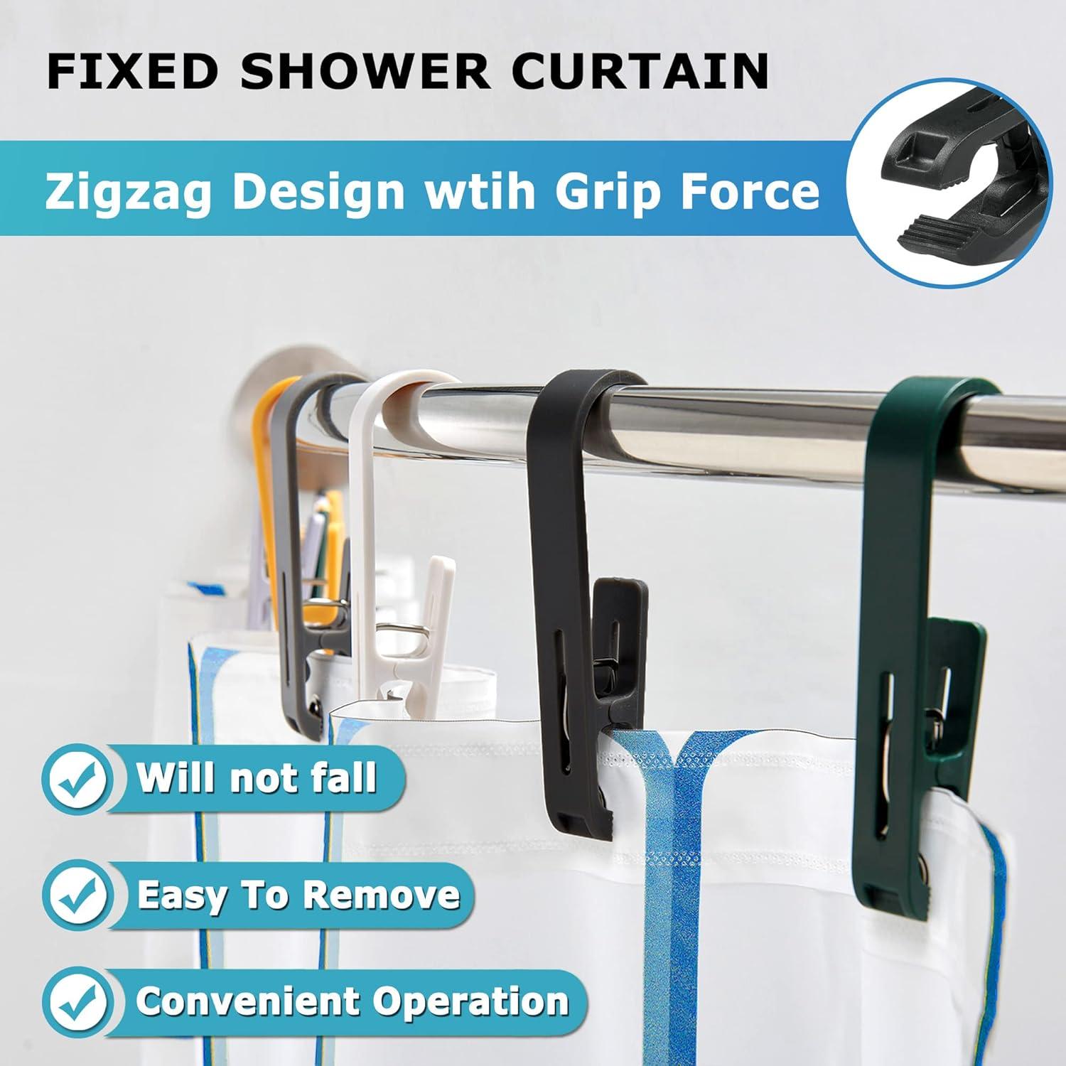 Ganchos de Lavandería XoYoZo 4 Pcs Clips Organizador Negro