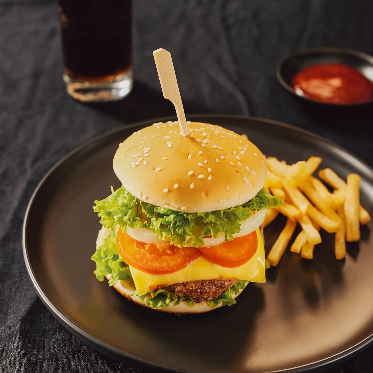 200 Palillos de Bambú 8.9 cm XMZY para Aperitivos y Comida