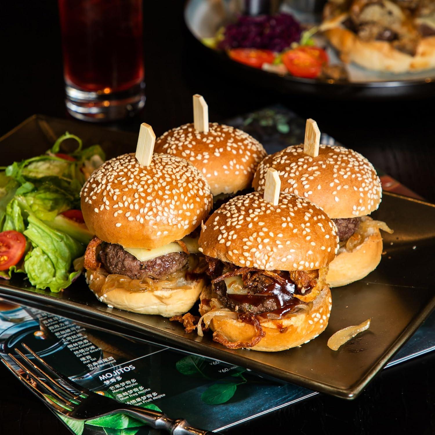 200 Palillos de Bambú 8.9 cm XMZY para Aperitivos y Comida