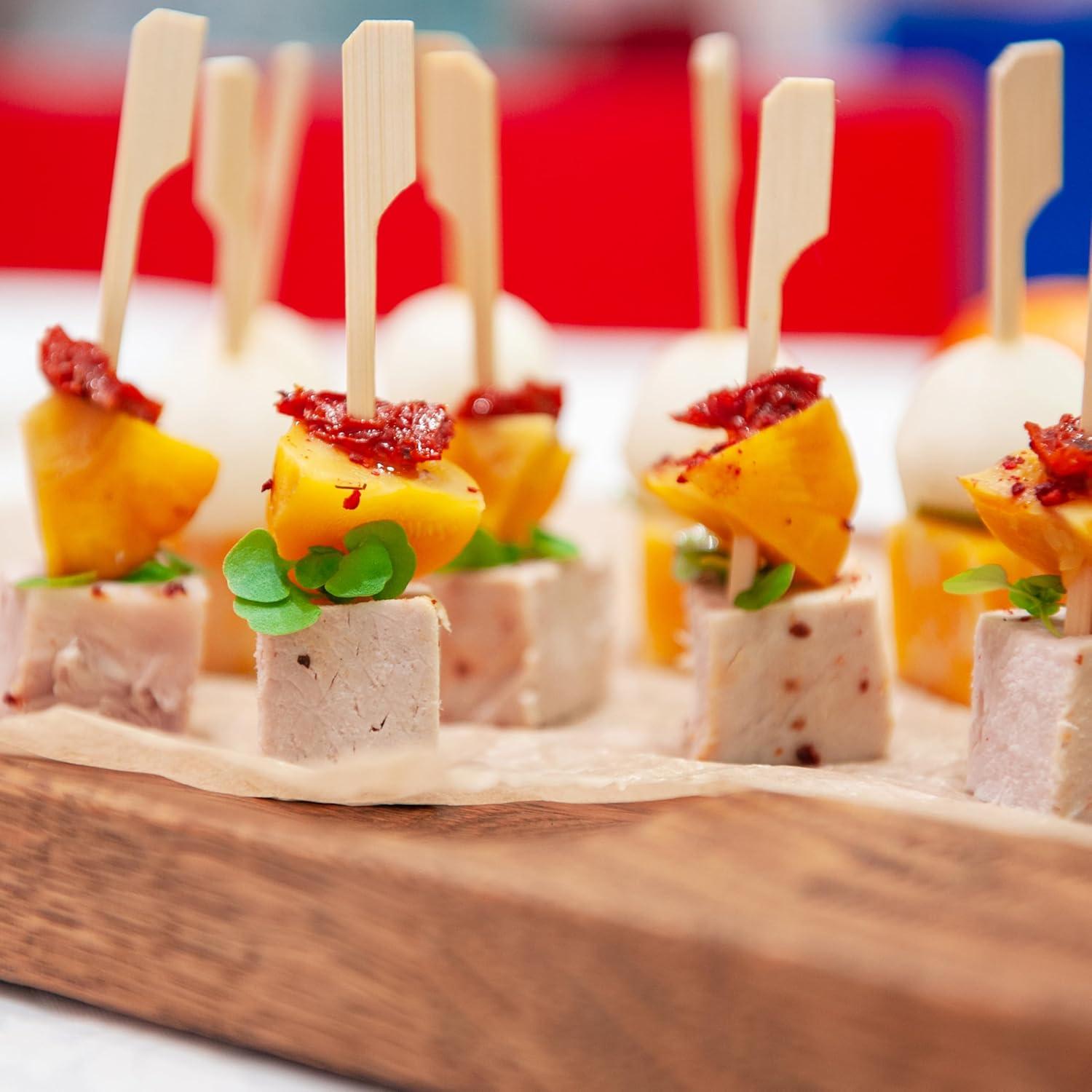 200 Palillos de Bambú 8.9 cm XMZY para Aperitivos y Comida