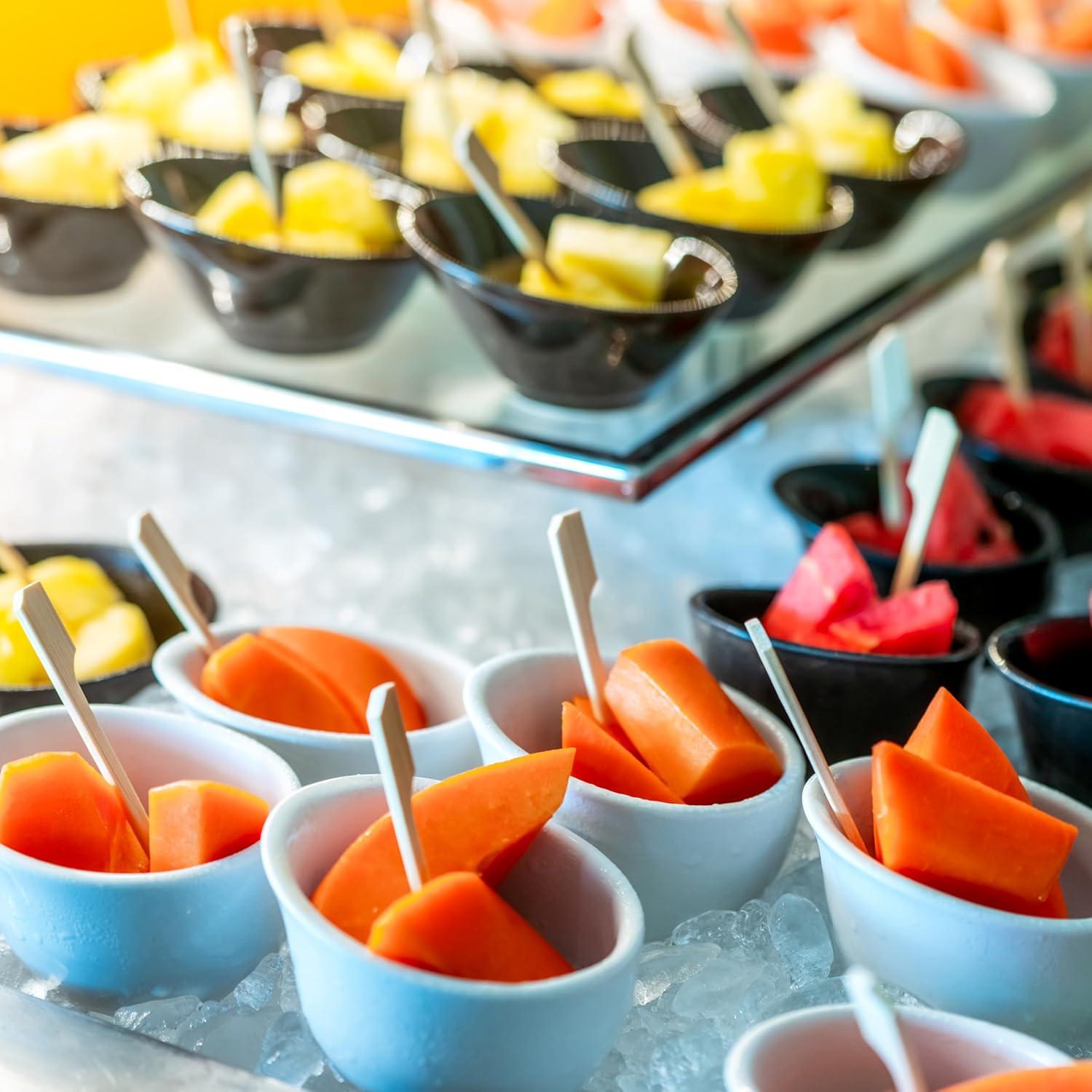 200 Palillos de Bambú 8.9 cm XMZY para Aperitivos y Comida