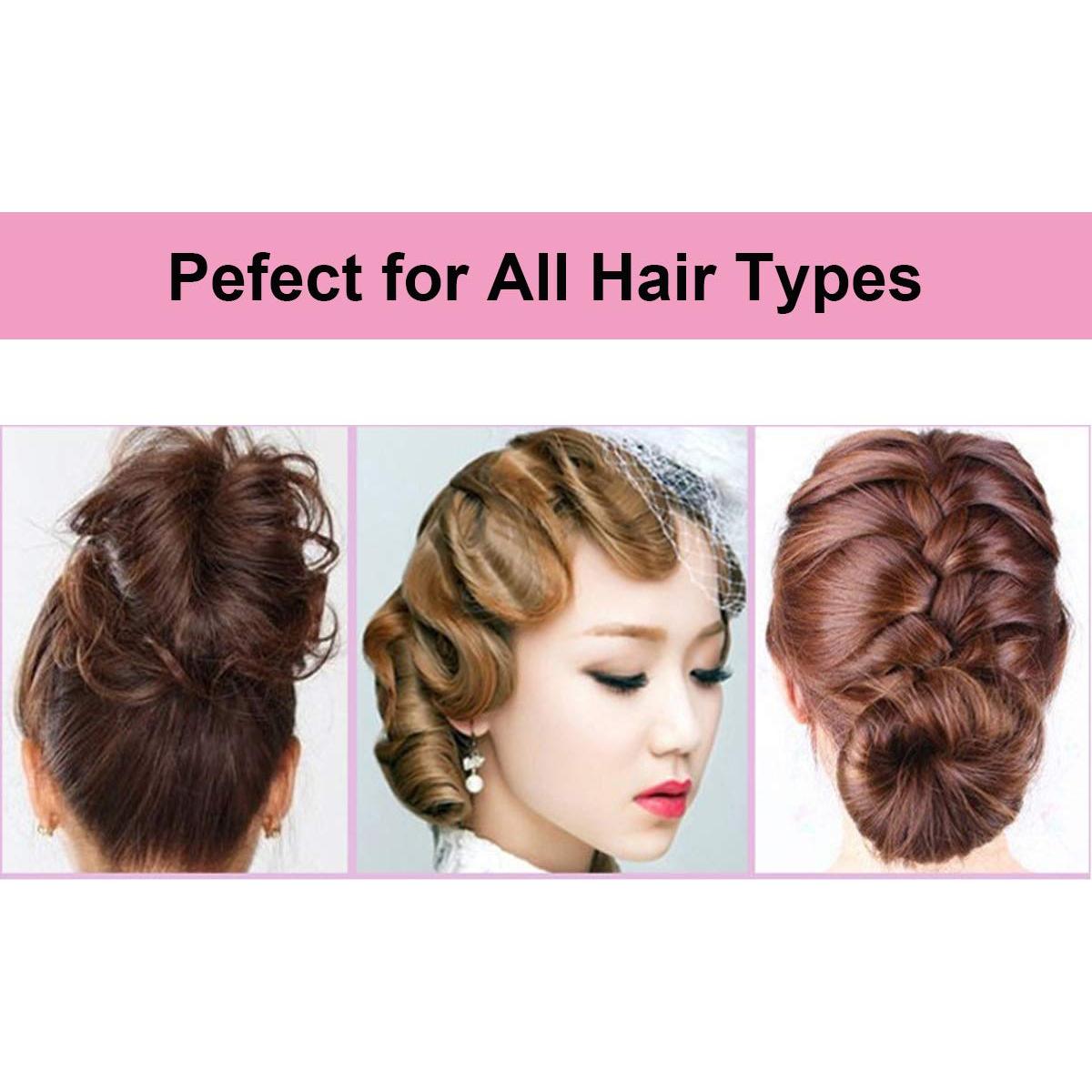 Pinzas para el cabello Maorulu negras 200 unidades 5.49 cm