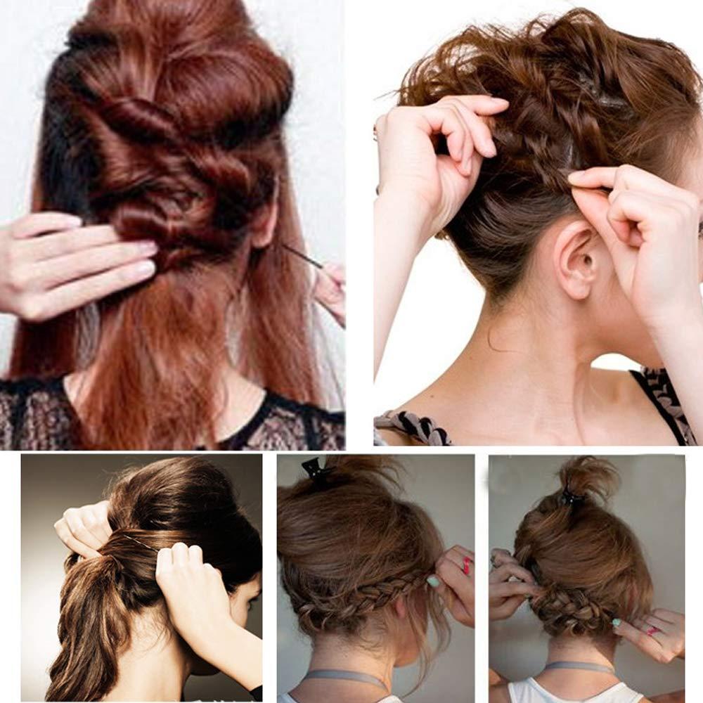 Pinzas para el cabello Maorulu negras 200 unidades 5.49 cm