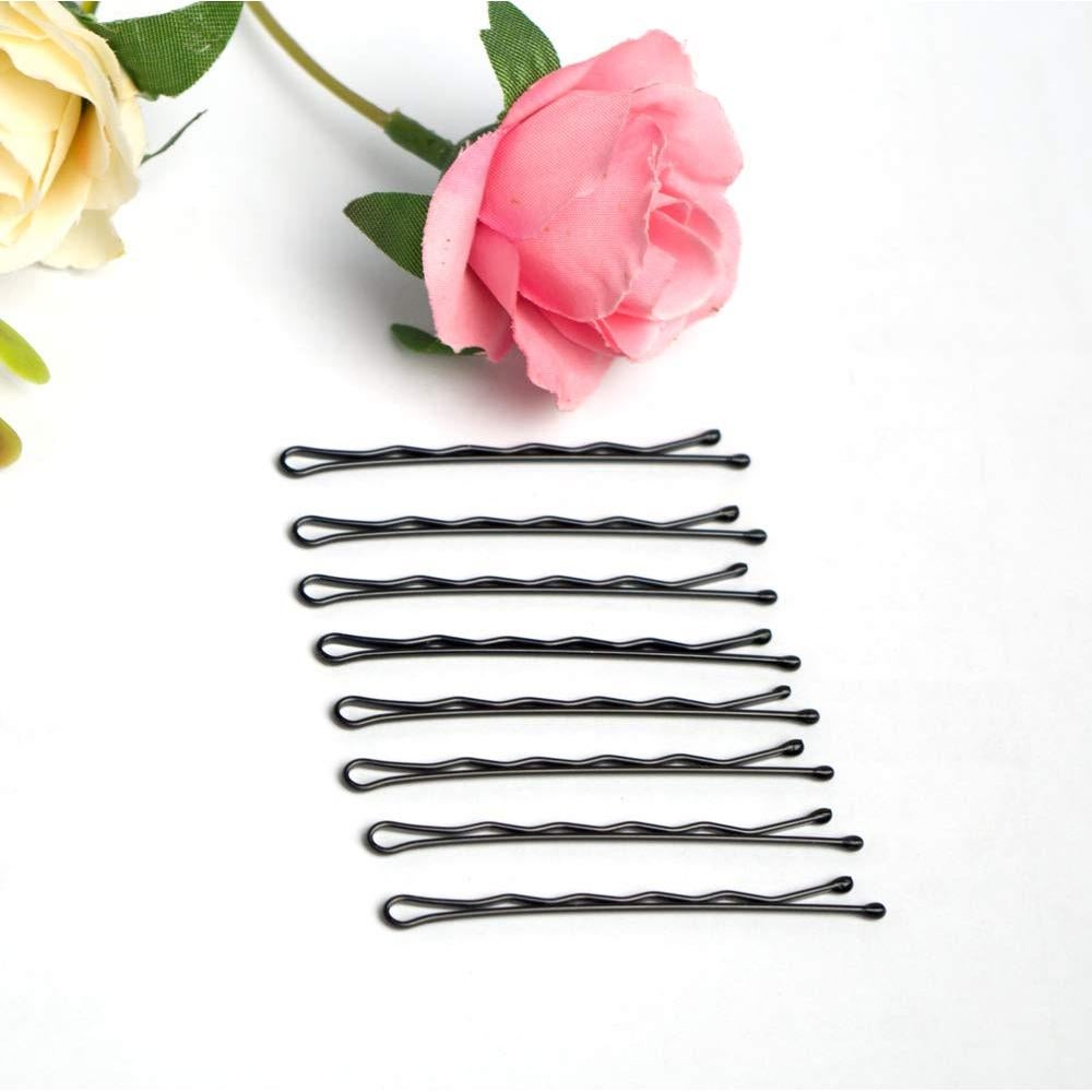 Pinzas para el cabello Maorulu negras 200 unidades 5.49 cm